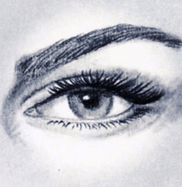 Como desenhar um olho sombreado com cotonete – Speed Painting